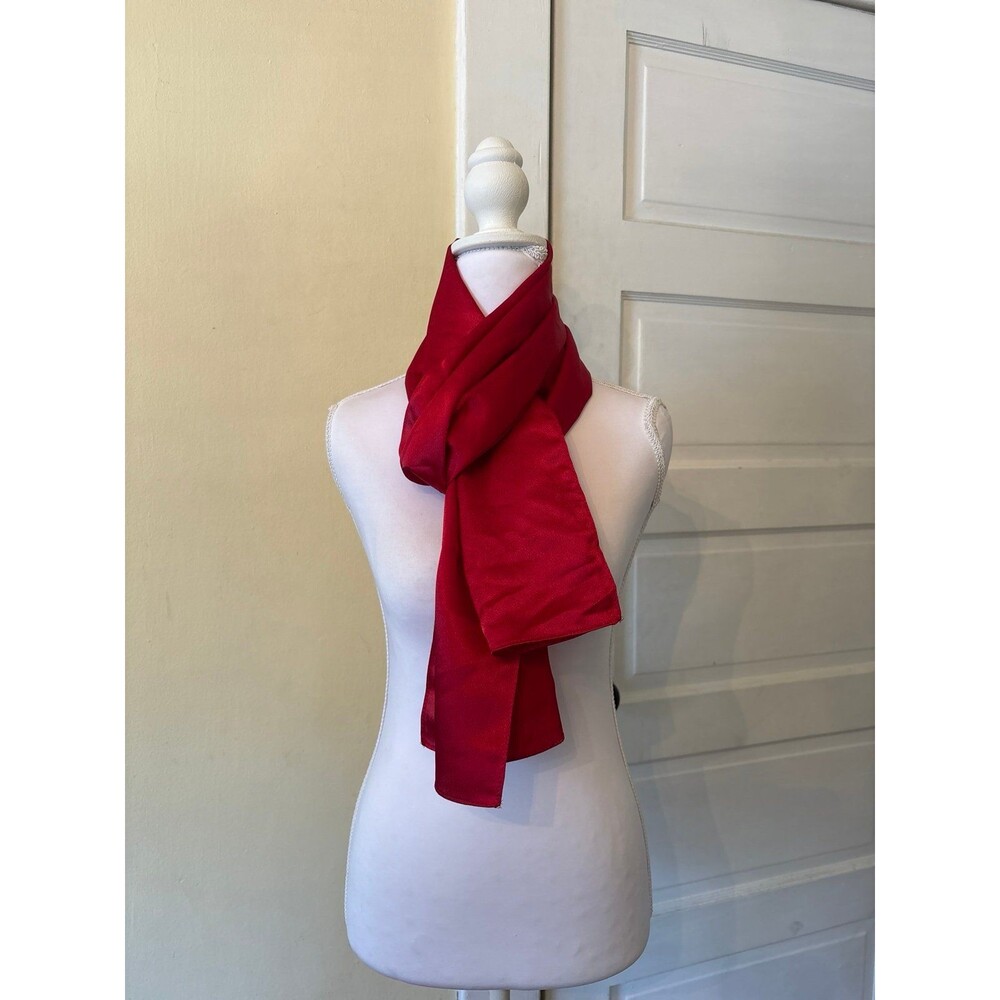 Silky red scarf wide costume theater school kids playwear America 4th of July